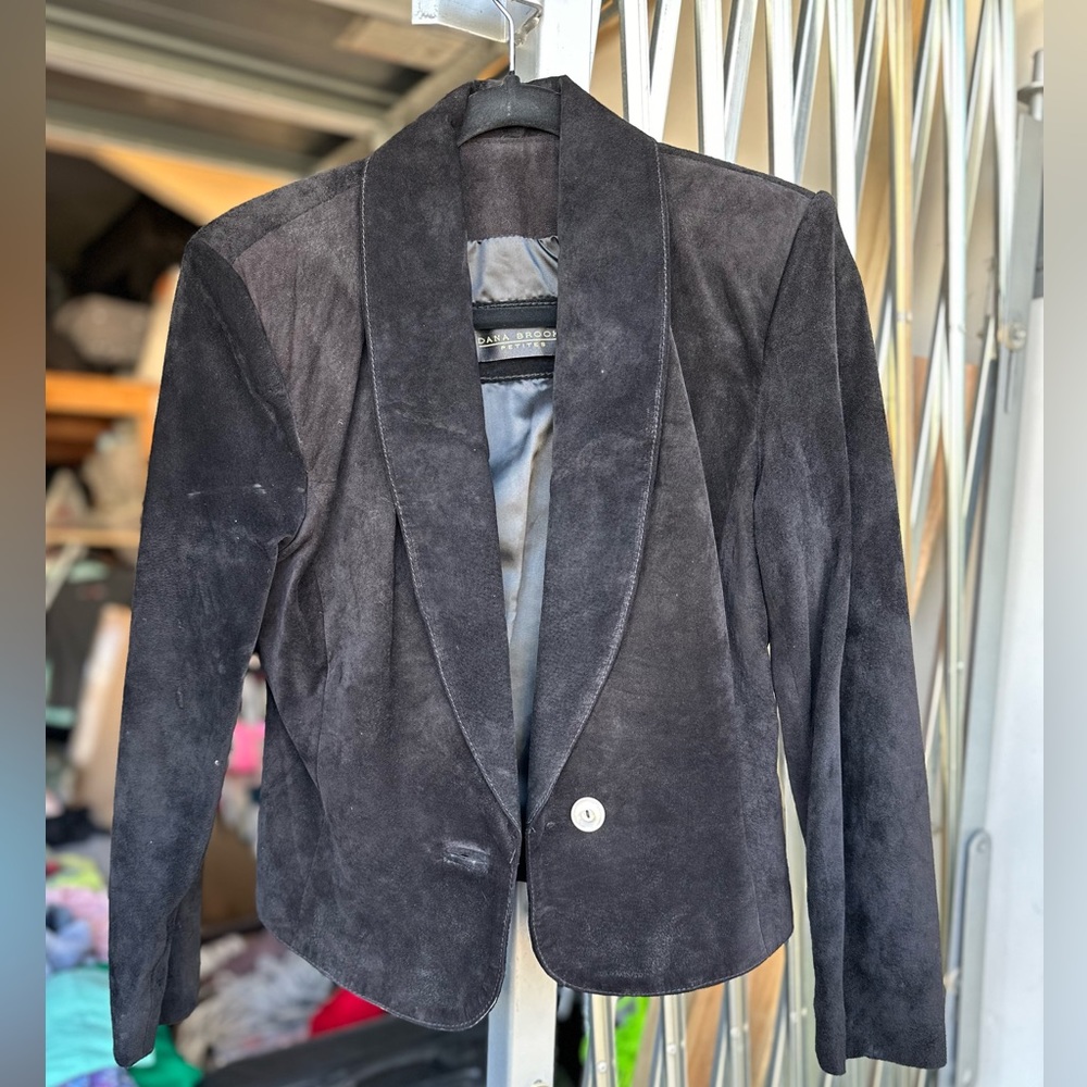 Dana Brooke petites suede jacket size small